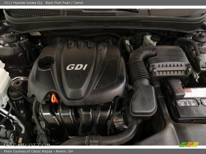 Black Plum Pearl / Camel 2011 Hyundai Sonata GLS