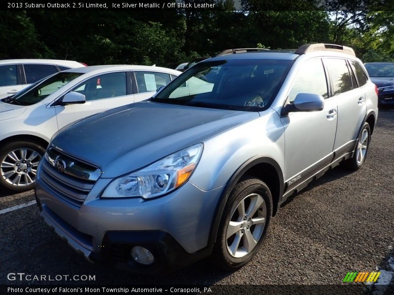 Ice Silver Metallic / Off Black Leather 2013 Subaru Outback 2.5i Limited