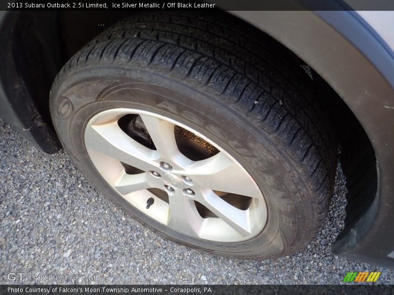 Ice Silver Metallic / Off Black Leather 2013 Subaru Outback 2.5i Limited