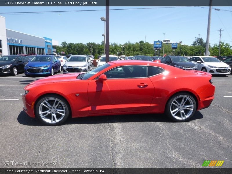 Red Hot / Jet Black 2019 Chevrolet Camaro LT Coupe