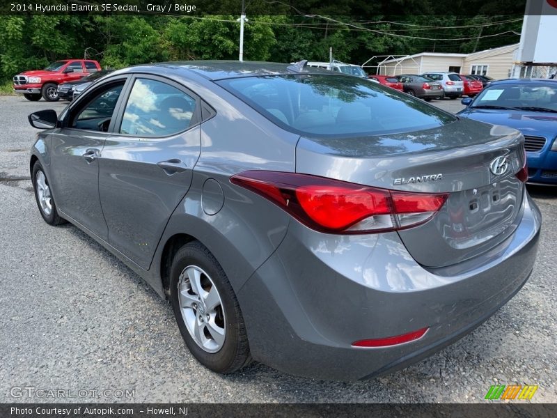 Gray / Beige 2014 Hyundai Elantra SE Sedan