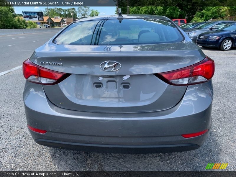 Gray / Beige 2014 Hyundai Elantra SE Sedan