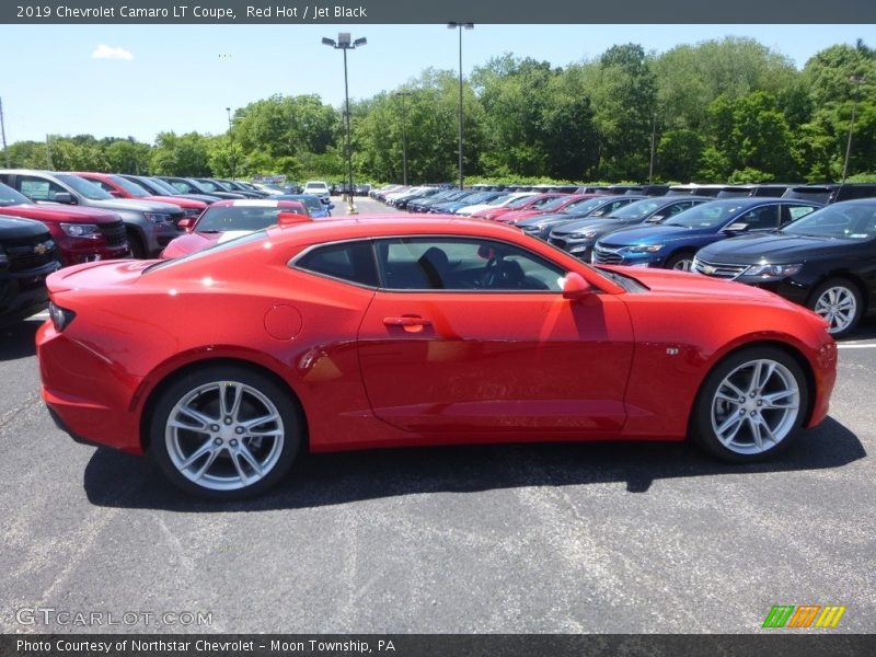 Red Hot / Jet Black 2019 Chevrolet Camaro LT Coupe