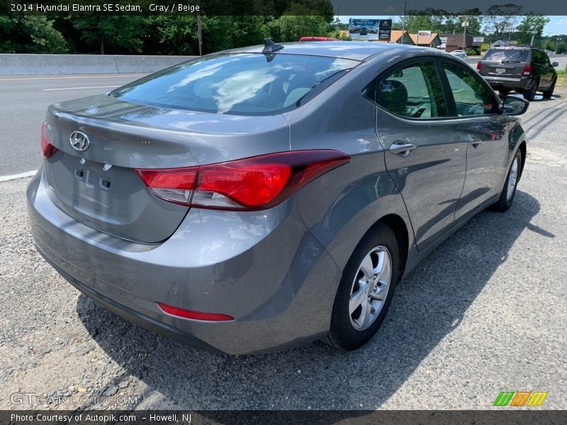 Gray / Beige 2014 Hyundai Elantra SE Sedan