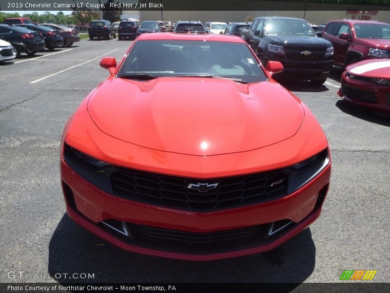 Red Hot / Jet Black 2019 Chevrolet Camaro LT Coupe