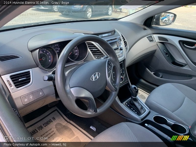 Gray / Beige 2014 Hyundai Elantra SE Sedan