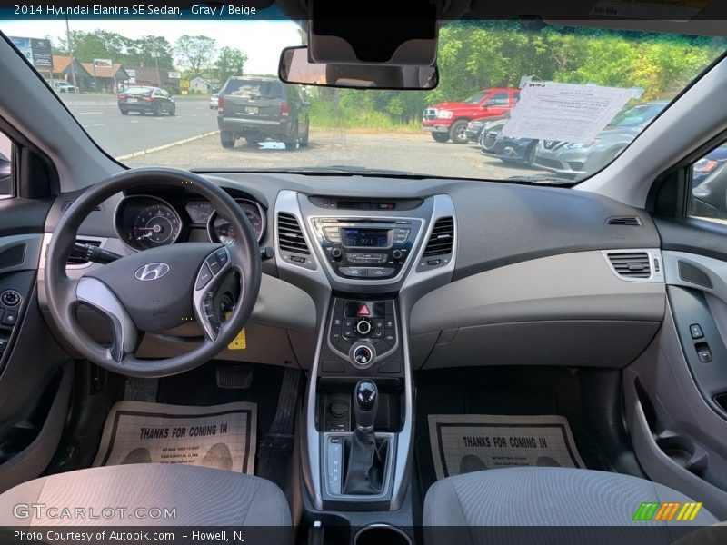 Gray / Beige 2014 Hyundai Elantra SE Sedan