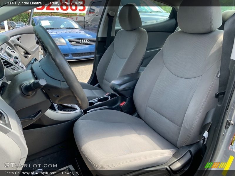 Gray / Beige 2014 Hyundai Elantra SE Sedan