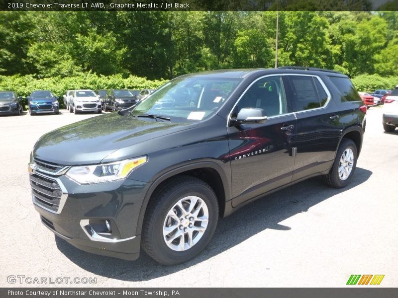 Graphite Metallic / Jet Black 2019 Chevrolet Traverse LT AWD