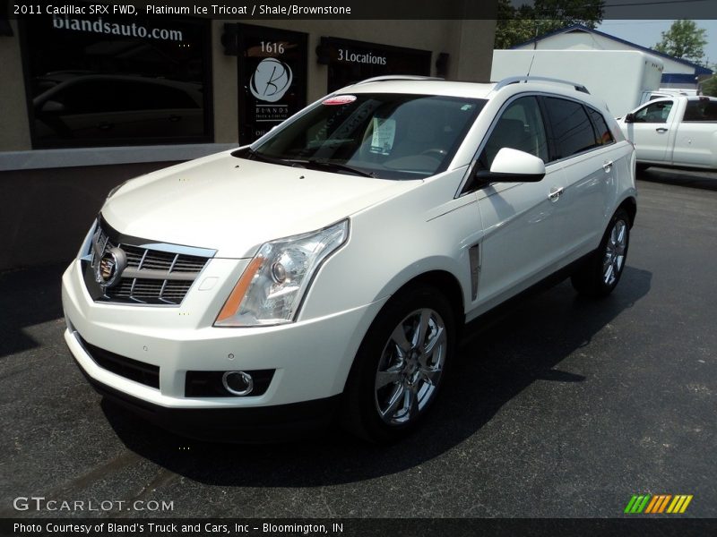 Platinum Ice Tricoat / Shale/Brownstone 2011 Cadillac SRX FWD