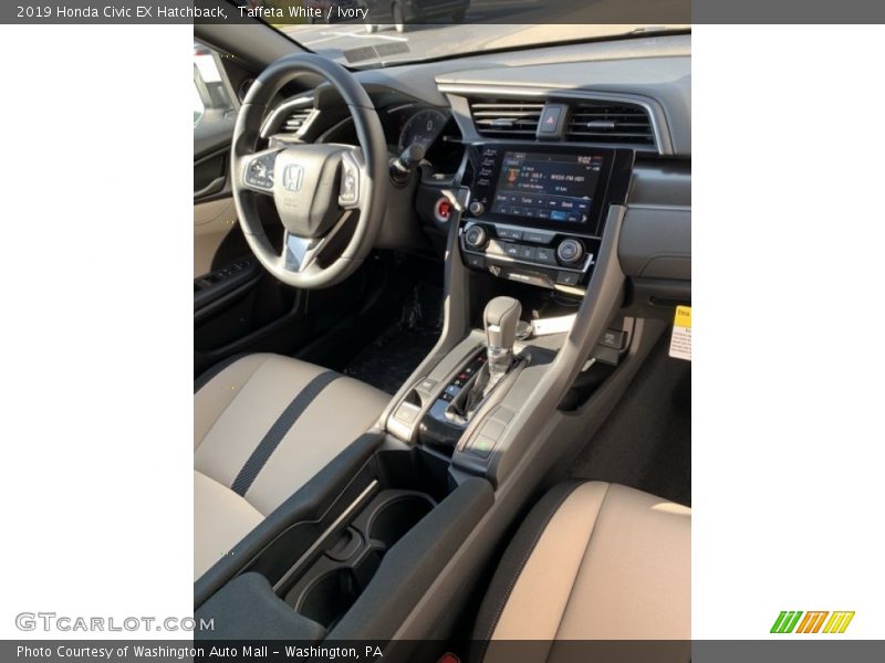 Taffeta White / Ivory 2019 Honda Civic EX Hatchback