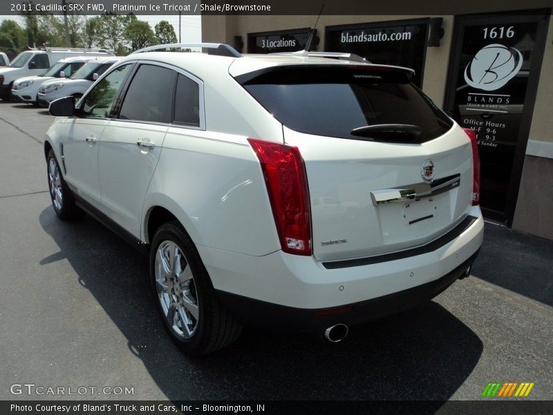 Platinum Ice Tricoat / Shale/Brownstone 2011 Cadillac SRX FWD