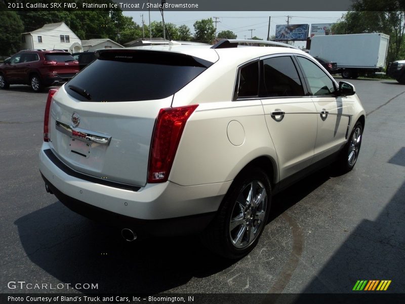 Platinum Ice Tricoat / Shale/Brownstone 2011 Cadillac SRX FWD