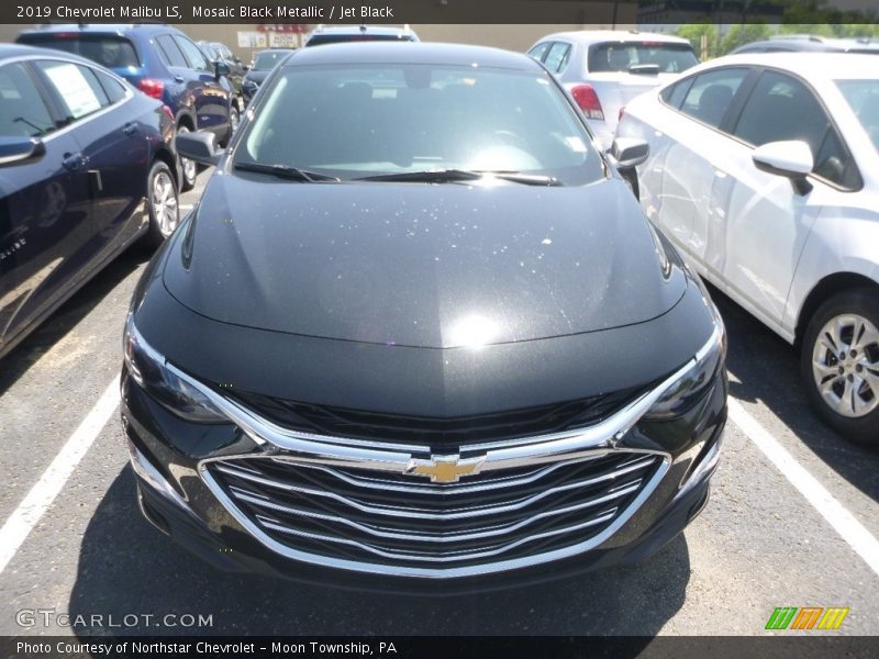 Mosaic Black Metallic / Jet Black 2019 Chevrolet Malibu LS
