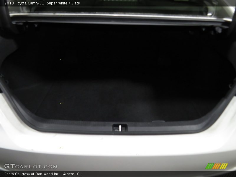 Super White / Black 2018 Toyota Camry SE