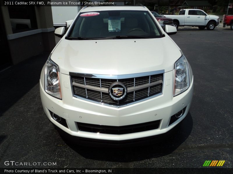 Platinum Ice Tricoat / Shale/Brownstone 2011 Cadillac SRX FWD