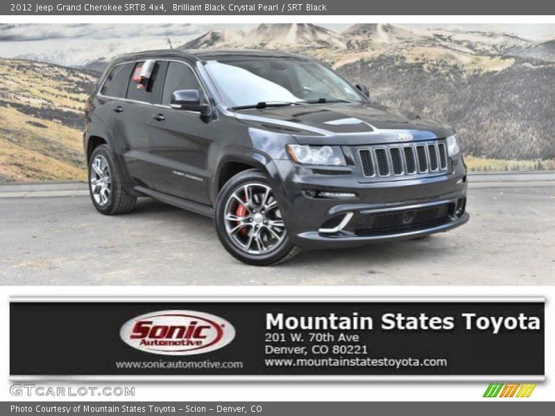 Brilliant Black Crystal Pearl / SRT Black 2012 Jeep Grand Cherokee SRT8 4x4