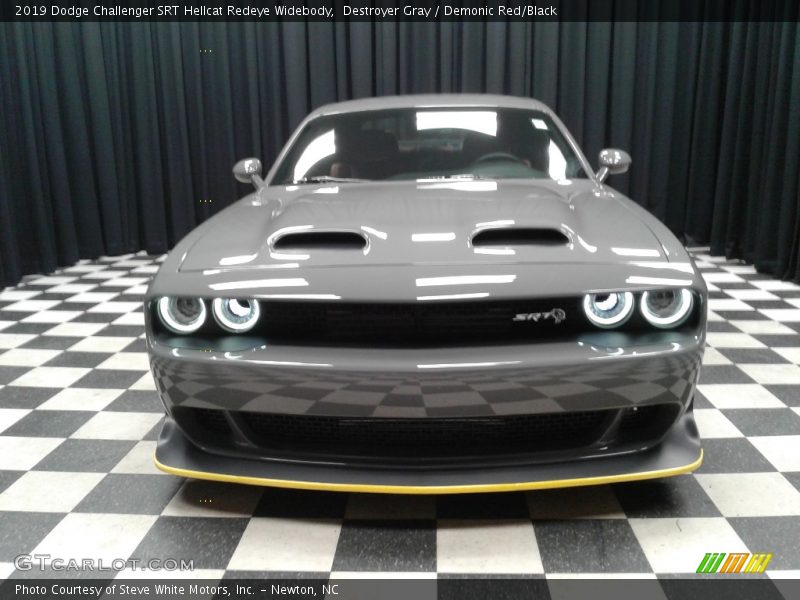 Destroyer Gray / Demonic Red/Black 2019 Dodge Challenger SRT Hellcat Redeye Widebody