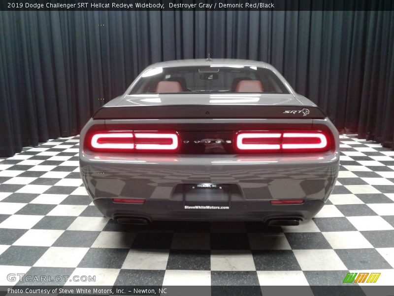Destroyer Gray / Demonic Red/Black 2019 Dodge Challenger SRT Hellcat Redeye Widebody