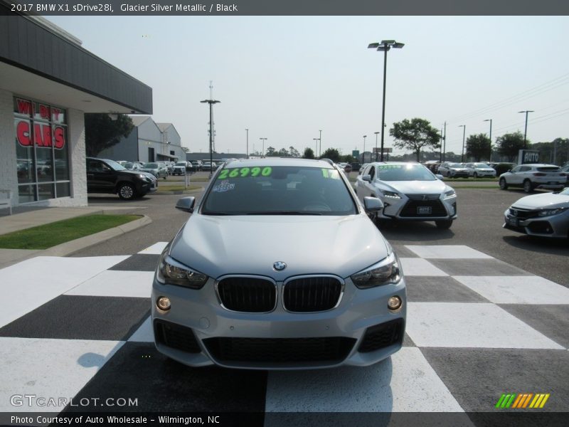 Glacier Silver Metallic / Black 2017 BMW X1 sDrive28i