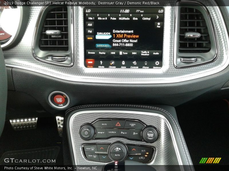 Controls of 2019 Challenger SRT Hellcat Redeye Widebody