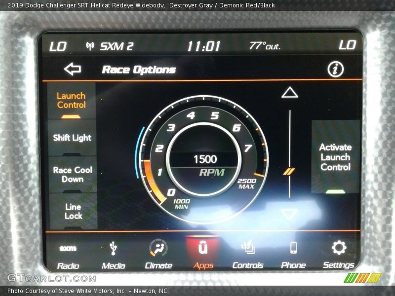 Controls of 2019 Challenger SRT Hellcat Redeye Widebody