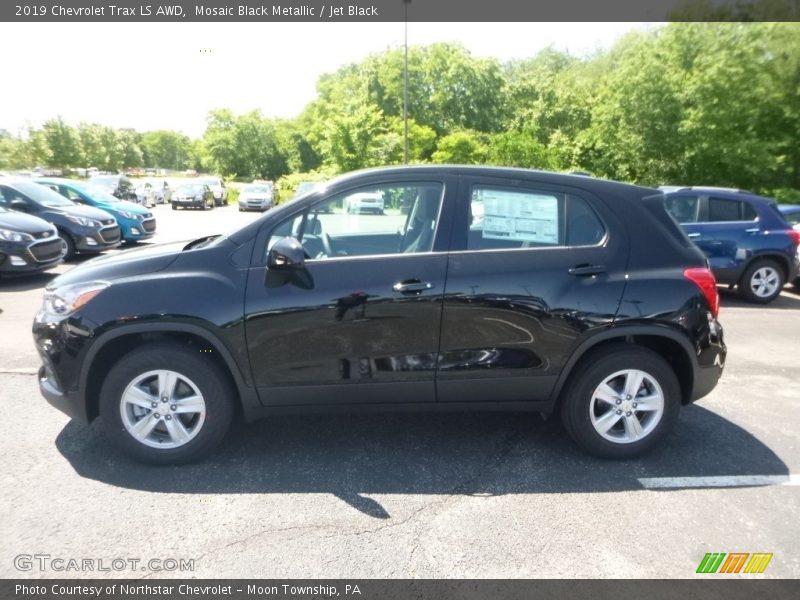 Mosaic Black Metallic / Jet Black 2019 Chevrolet Trax LS AWD