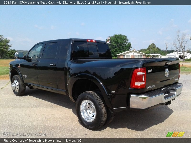 Diamond Black Crystal Pearl / Mountain Brown/Light Frost Beige 2019 Ram 3500 Laramie Mega Cab 4x4