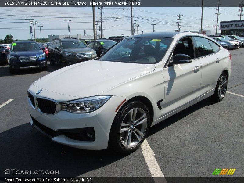 Mineral White Metallic / Black 2015 BMW 3 Series 328i xDrive Gran Turismo