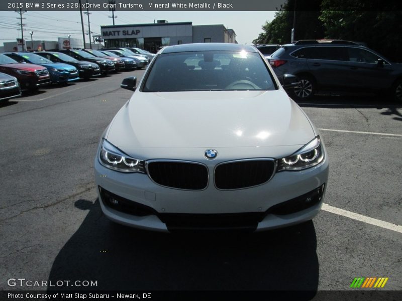 Mineral White Metallic / Black 2015 BMW 3 Series 328i xDrive Gran Turismo