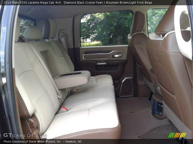 Diamond Black Crystal Pearl / Mountain Brown/Light Frost Beige 2019 Ram 3500 Laramie Mega Cab 4x4