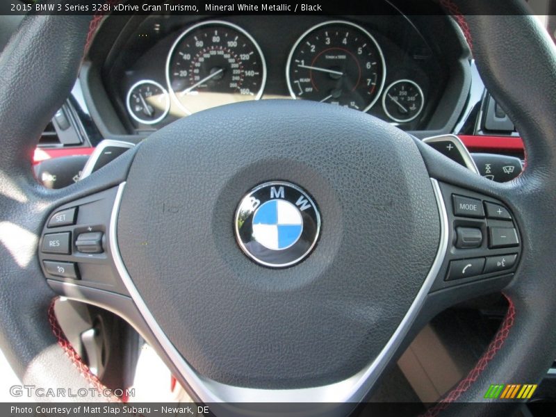 Mineral White Metallic / Black 2015 BMW 3 Series 328i xDrive Gran Turismo