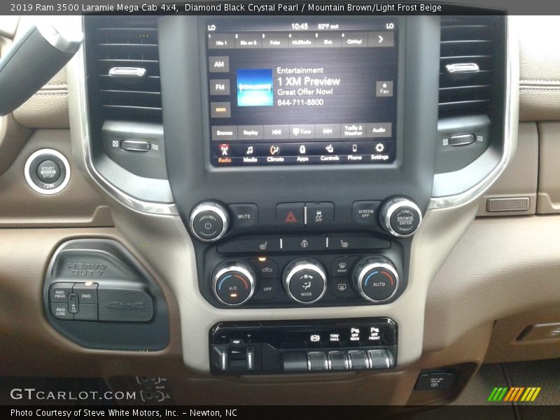 Controls of 2019 3500 Laramie Mega Cab 4x4