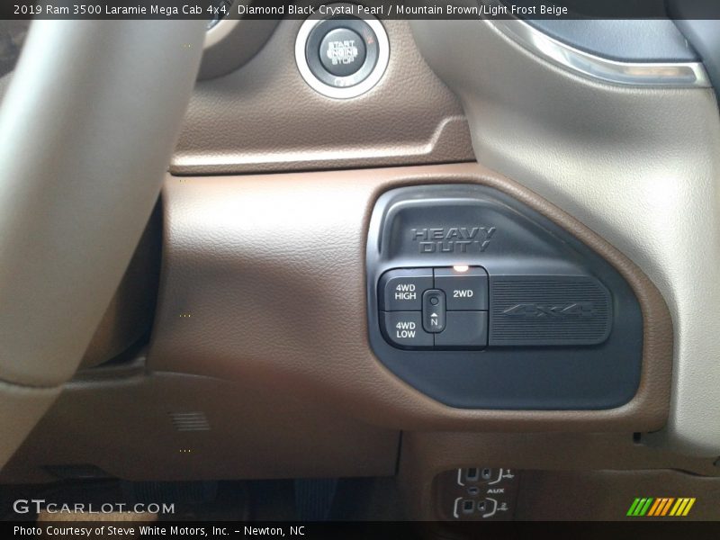 Controls of 2019 3500 Laramie Mega Cab 4x4