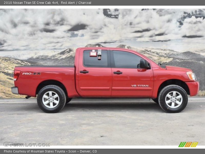 Red Alert / Charcoal 2010 Nissan Titan SE Crew Cab 4x4