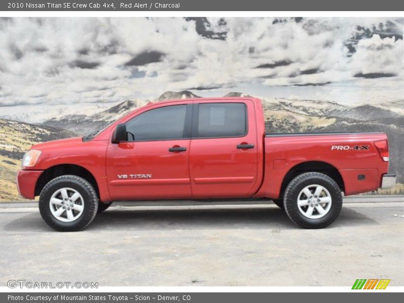 Red Alert / Charcoal 2010 Nissan Titan SE Crew Cab 4x4