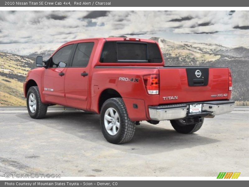 Red Alert / Charcoal 2010 Nissan Titan SE Crew Cab 4x4