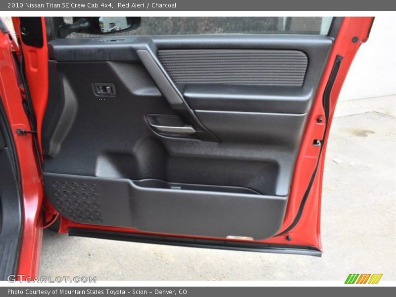 Red Alert / Charcoal 2010 Nissan Titan SE Crew Cab 4x4