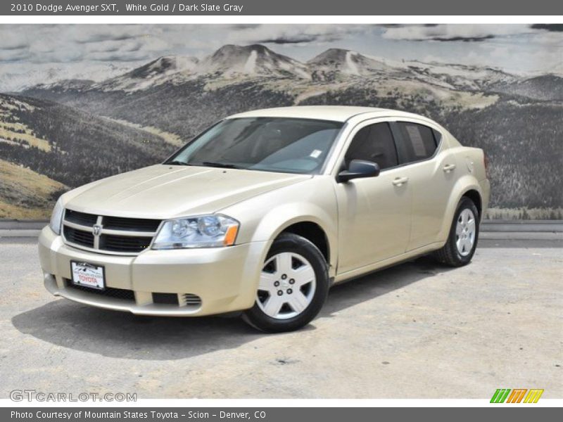 White Gold / Dark Slate Gray 2010 Dodge Avenger SXT
