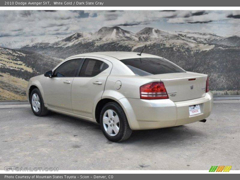 White Gold / Dark Slate Gray 2010 Dodge Avenger SXT