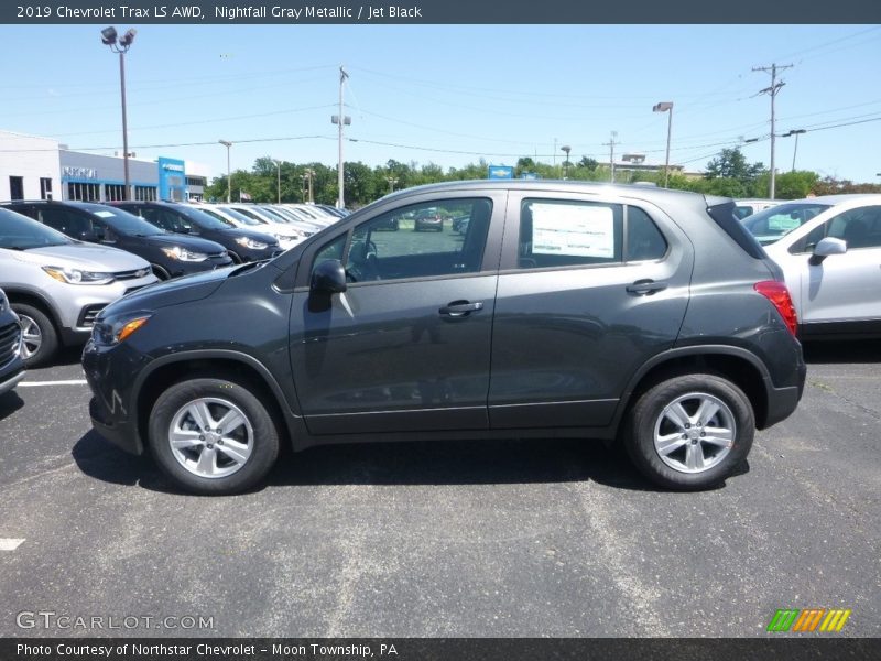 Nightfall Gray Metallic / Jet Black 2019 Chevrolet Trax LS AWD