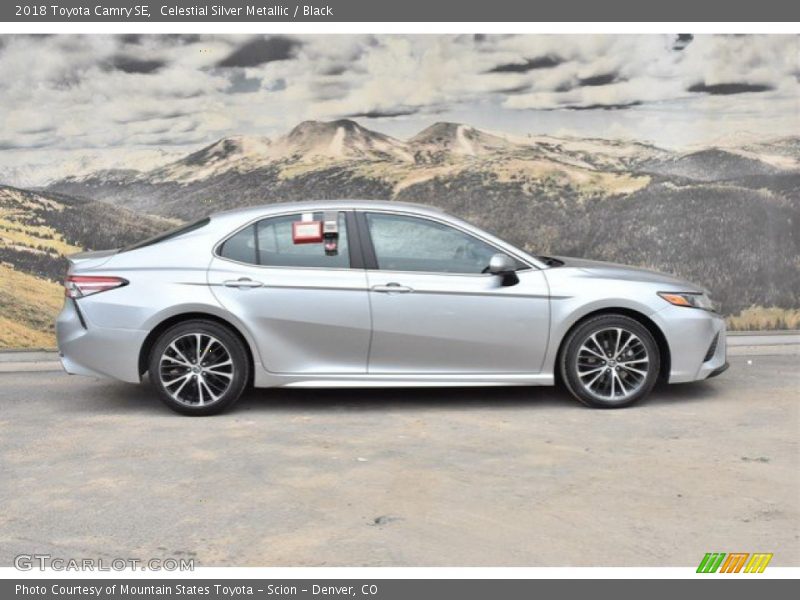 Celestial Silver Metallic / Black 2018 Toyota Camry SE
