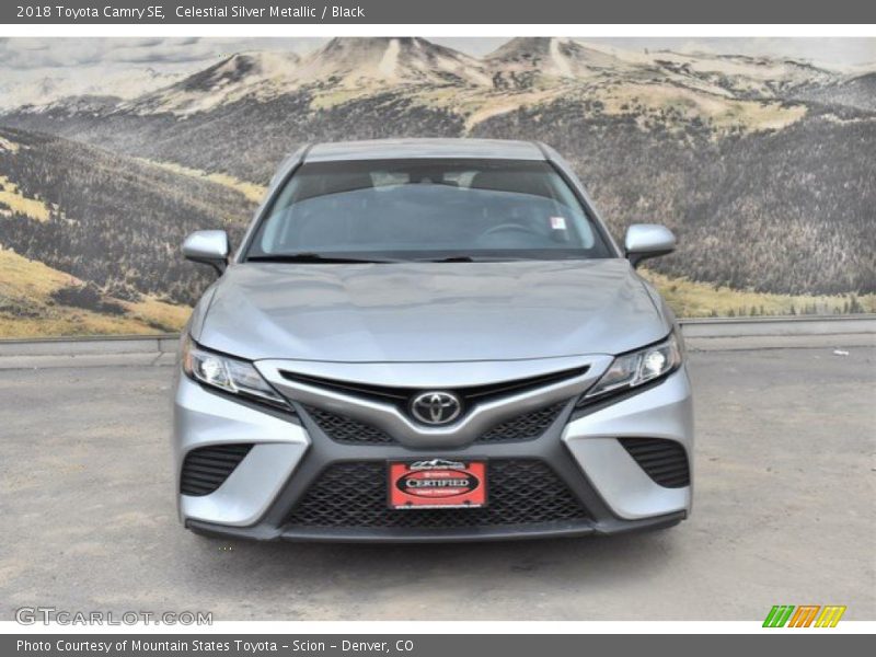 Celestial Silver Metallic / Black 2018 Toyota Camry SE