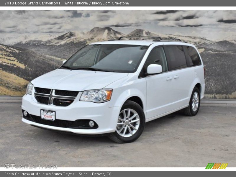 White Knuckle / Black/Light Graystone 2018 Dodge Grand Caravan SXT