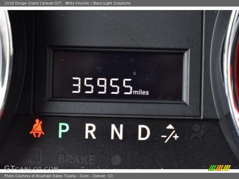 White Knuckle / Black/Light Graystone 2018 Dodge Grand Caravan SXT