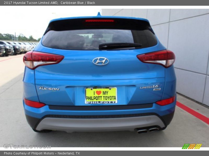 Caribbean Blue / Black 2017 Hyundai Tucson Limited AWD