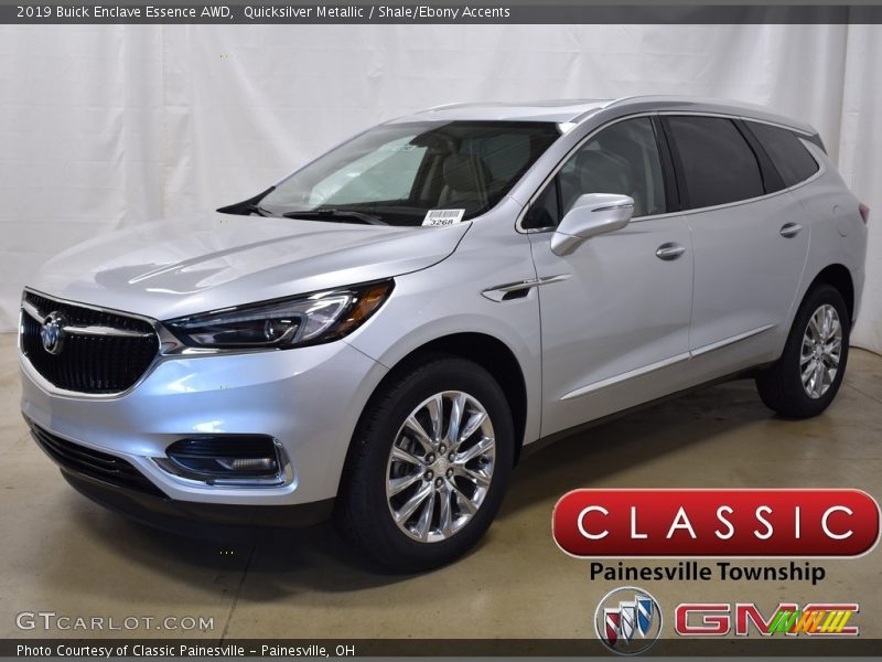 Quicksilver Metallic / Shale/Ebony Accents 2019 Buick Enclave Essence AWD