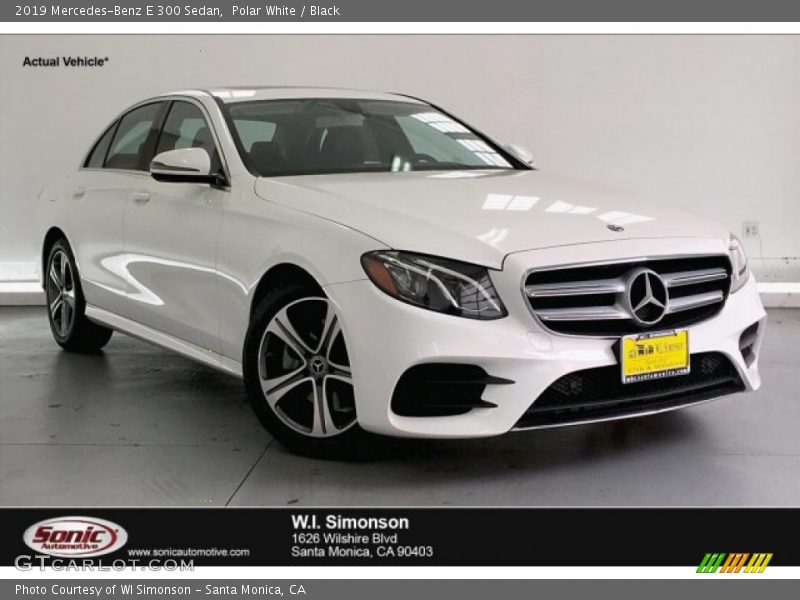 Polar White / Black 2019 Mercedes-Benz E 300 Sedan