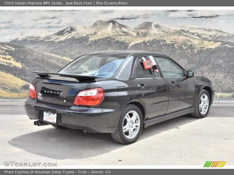 Java Black Pearl / Blue Ecsaine/Black 2004 Subaru Impreza WRX Sedan