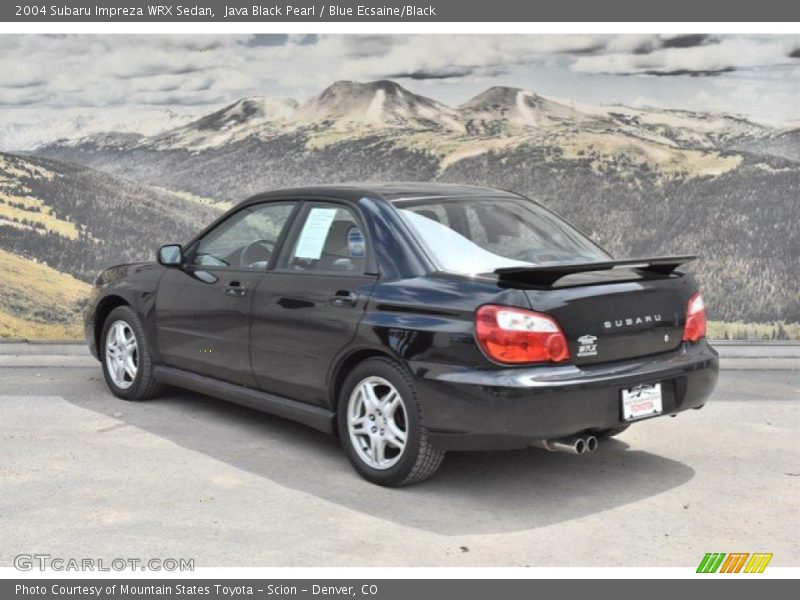 Java Black Pearl / Blue Ecsaine/Black 2004 Subaru Impreza WRX Sedan